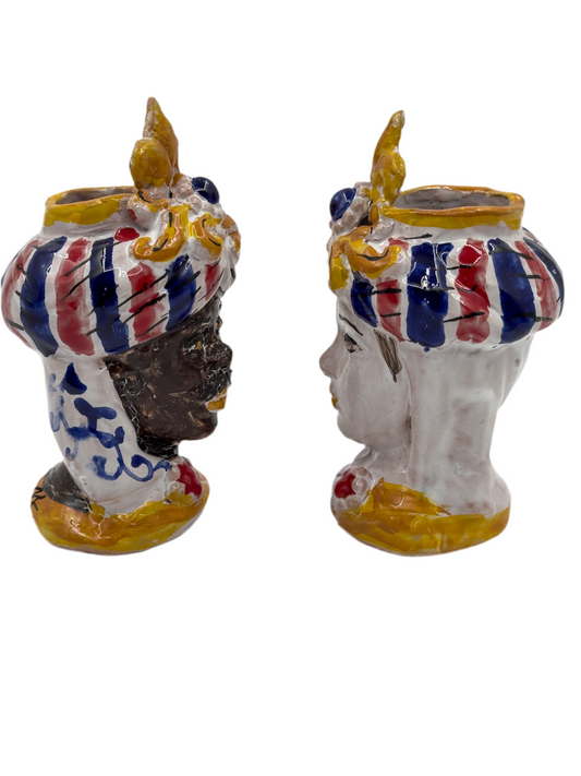 Testine di Moro coppia 11 cm h