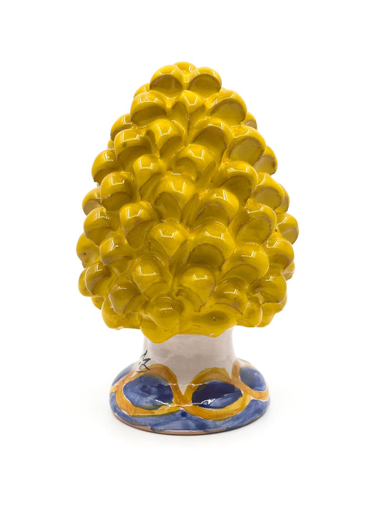 Pigna Gialla con decori 15 cm