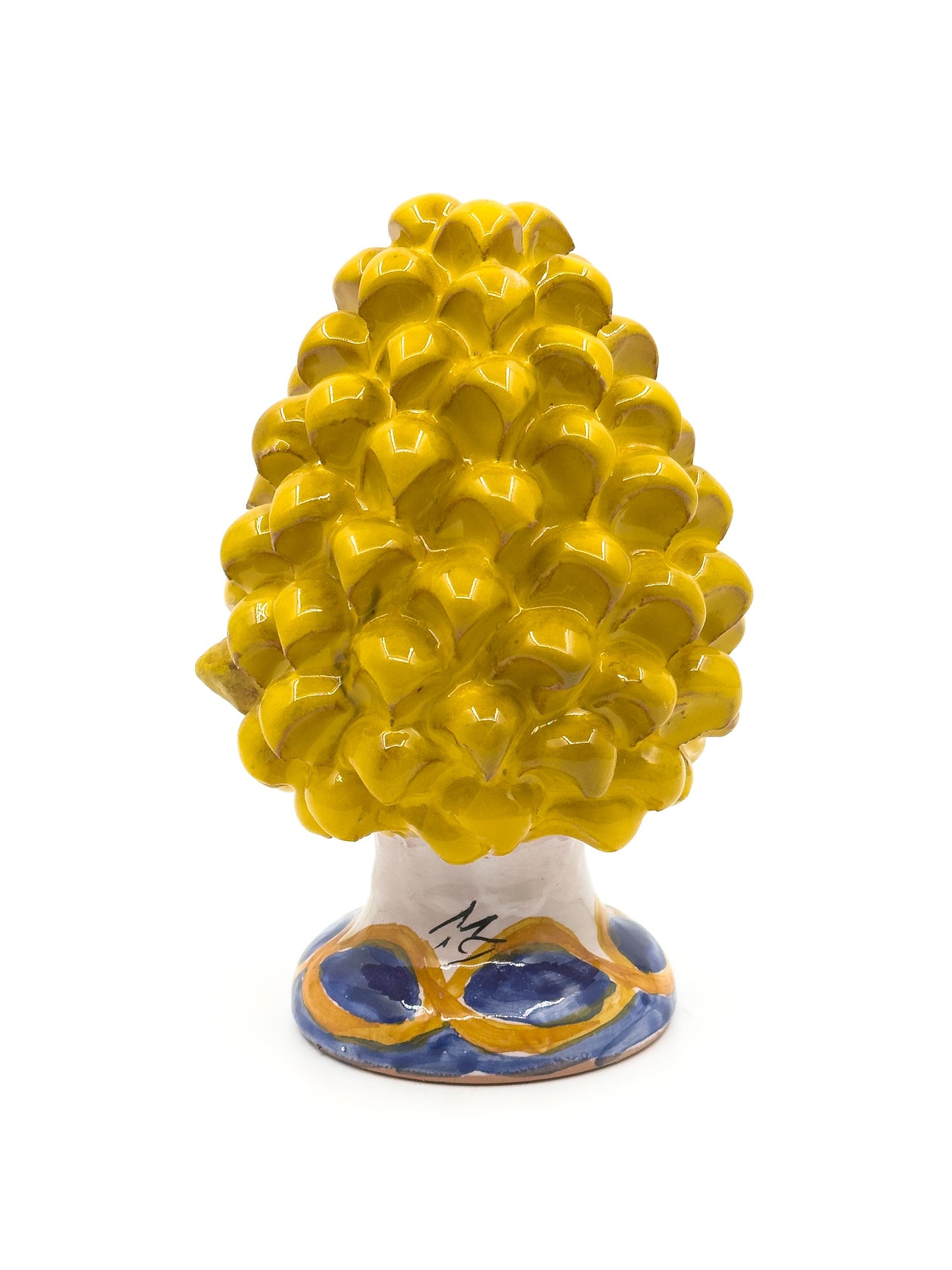 Pigna Gialla con decori 15 cm