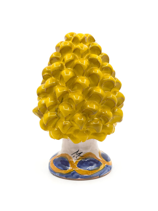 Pigna Gialla con decori 15 cm
