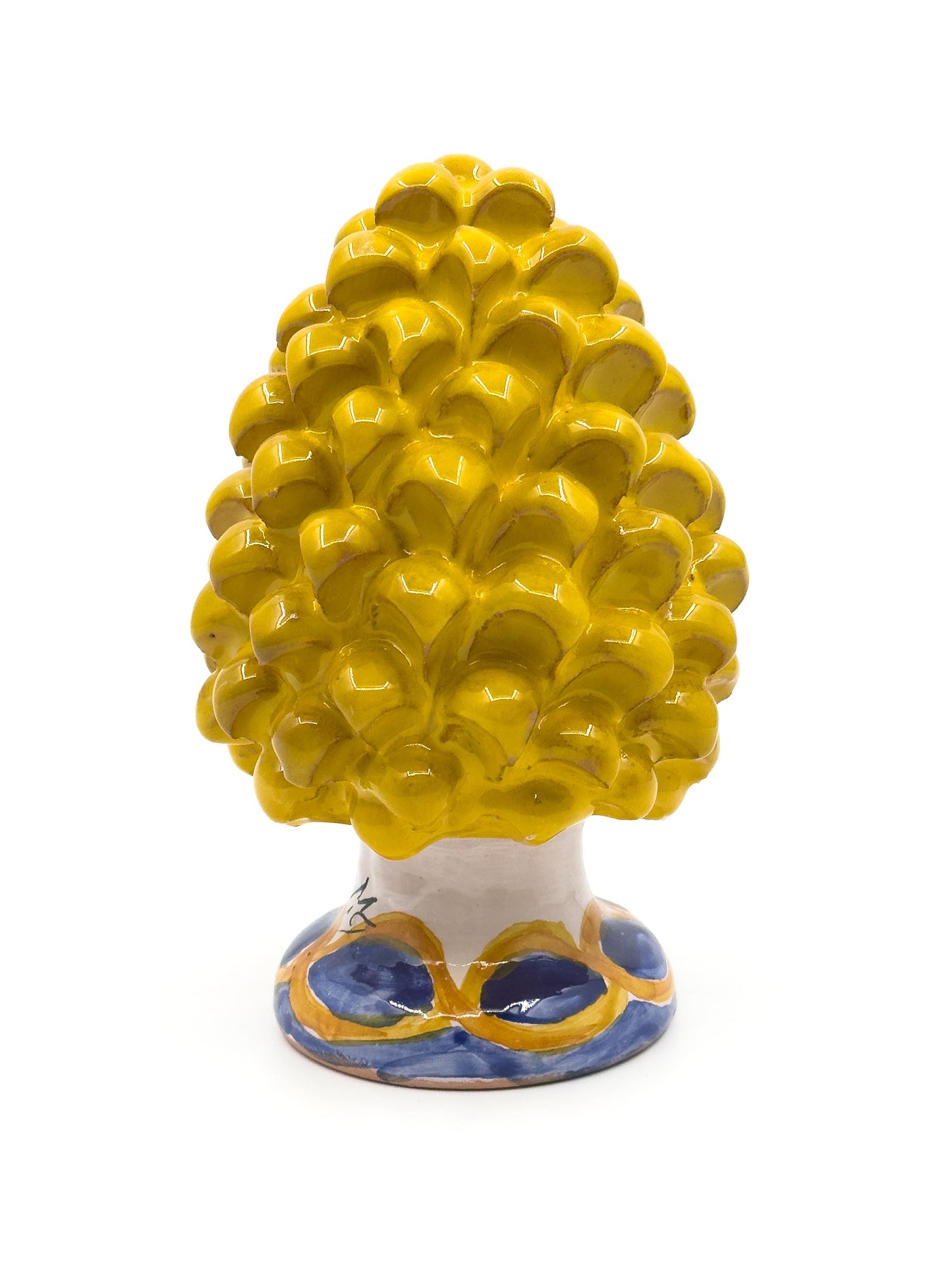 Pigna Gialla con decori 15 cm